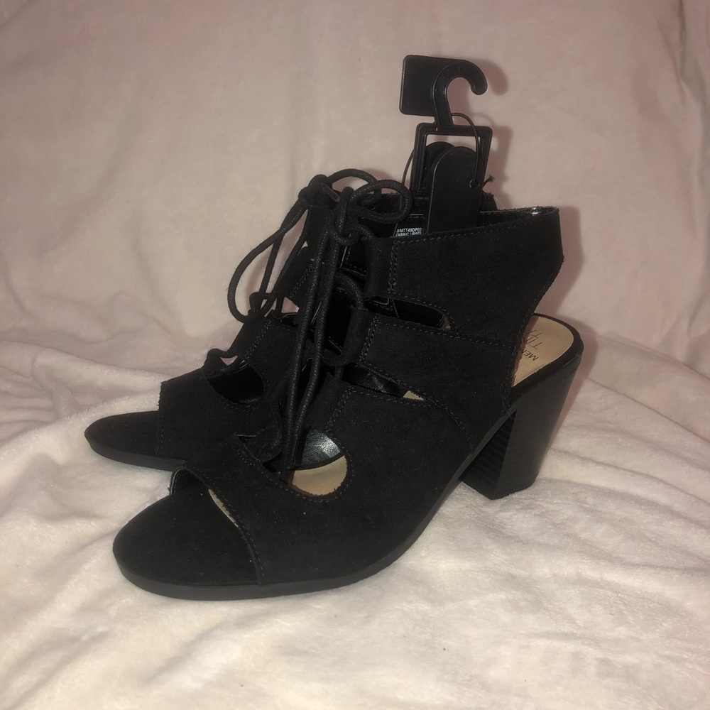 Time and Tru - Black Memory Foam Heels